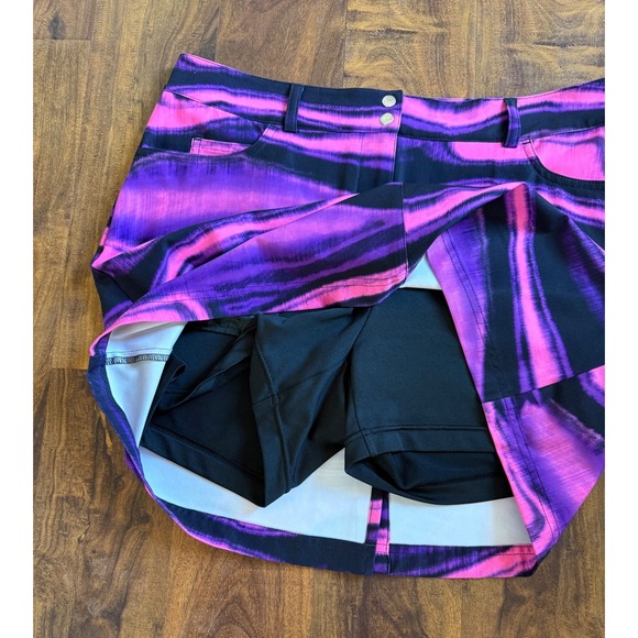 Slazenger Skort Golf Purple Pink Tennis Activewear Pickleball Sz 8 Women Pull On - Picture 5 of 7